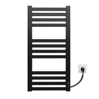 Heated towel rail Gerda 800x400/12 ER timer black