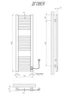 Полотенцесушитель электрический Герда 1000х300/15 ER тайм. белый