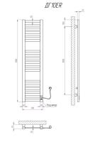 Полотенцесушитель электрический Герда 1200х300/18 ER тайм. белый